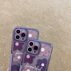 Artistic Floral iPhone Case with Stand Feature