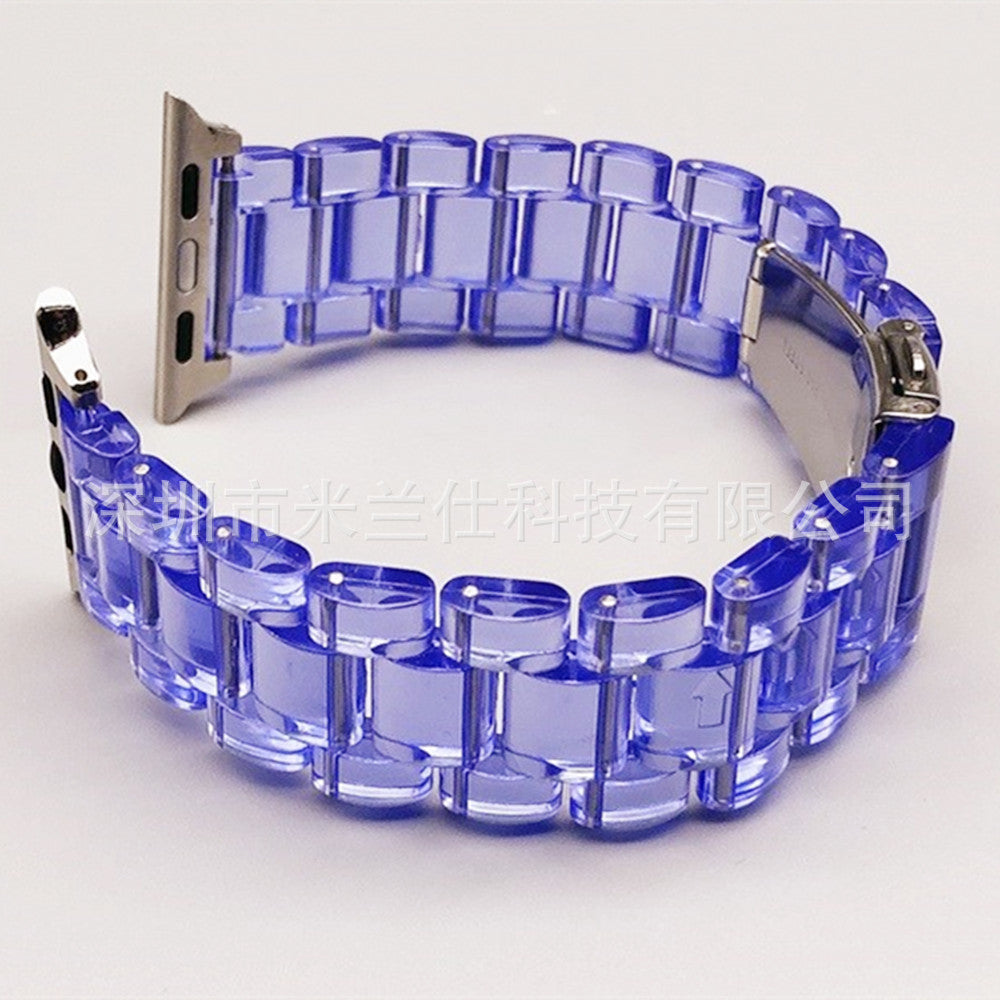 Adjustable watch band in pastel colours