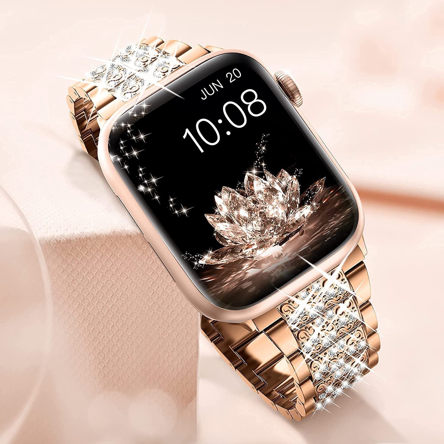 Comfortable metal Apple Watch band for daily wear