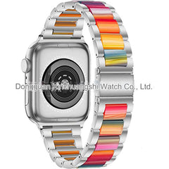 Luxurious lightweight metal resin band for Apple Watch - Rose Gold colour
