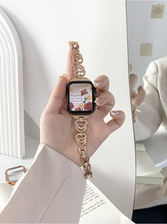 Comfortable adjustable watch band displayed