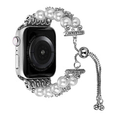 Stylish Pearl Chain Metal Strap for Apple Watch - Image 1