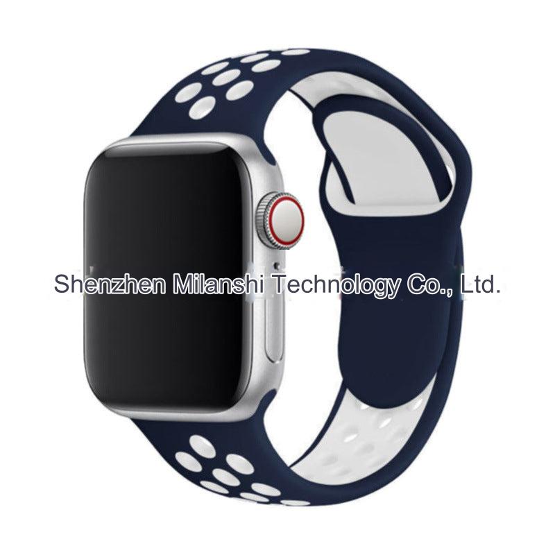 Image of dual colour silicone sport band for Apple Watch 2