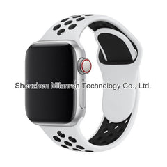 Image of dual colour silicone sport band for Apple Watch 3