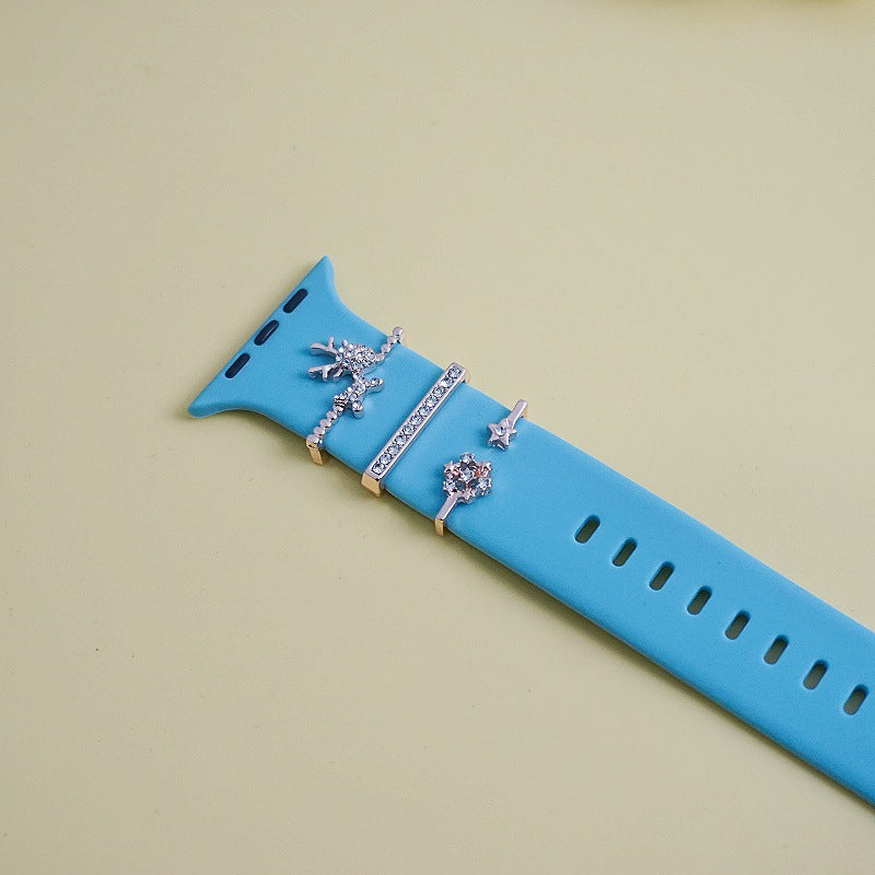 Reindeer Gold watch band charm