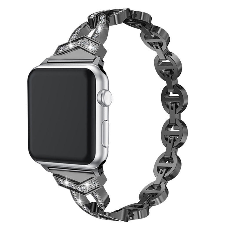Luxurious Rhinestone Apple Watch Band showcasing detail