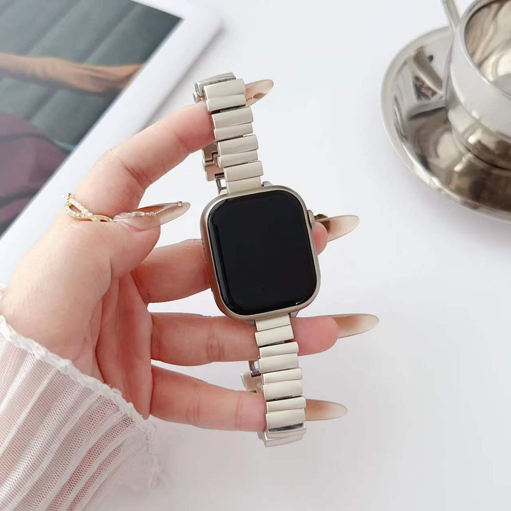 Stylish Irregular Metal Square Apple Watch Band Image 7
