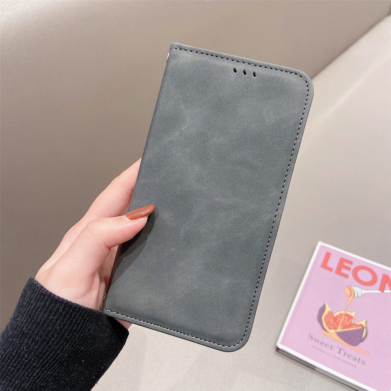 Leather and TPU case for iPhone 16 Pro Max