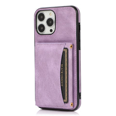 Stylish iPhone wallet case in use