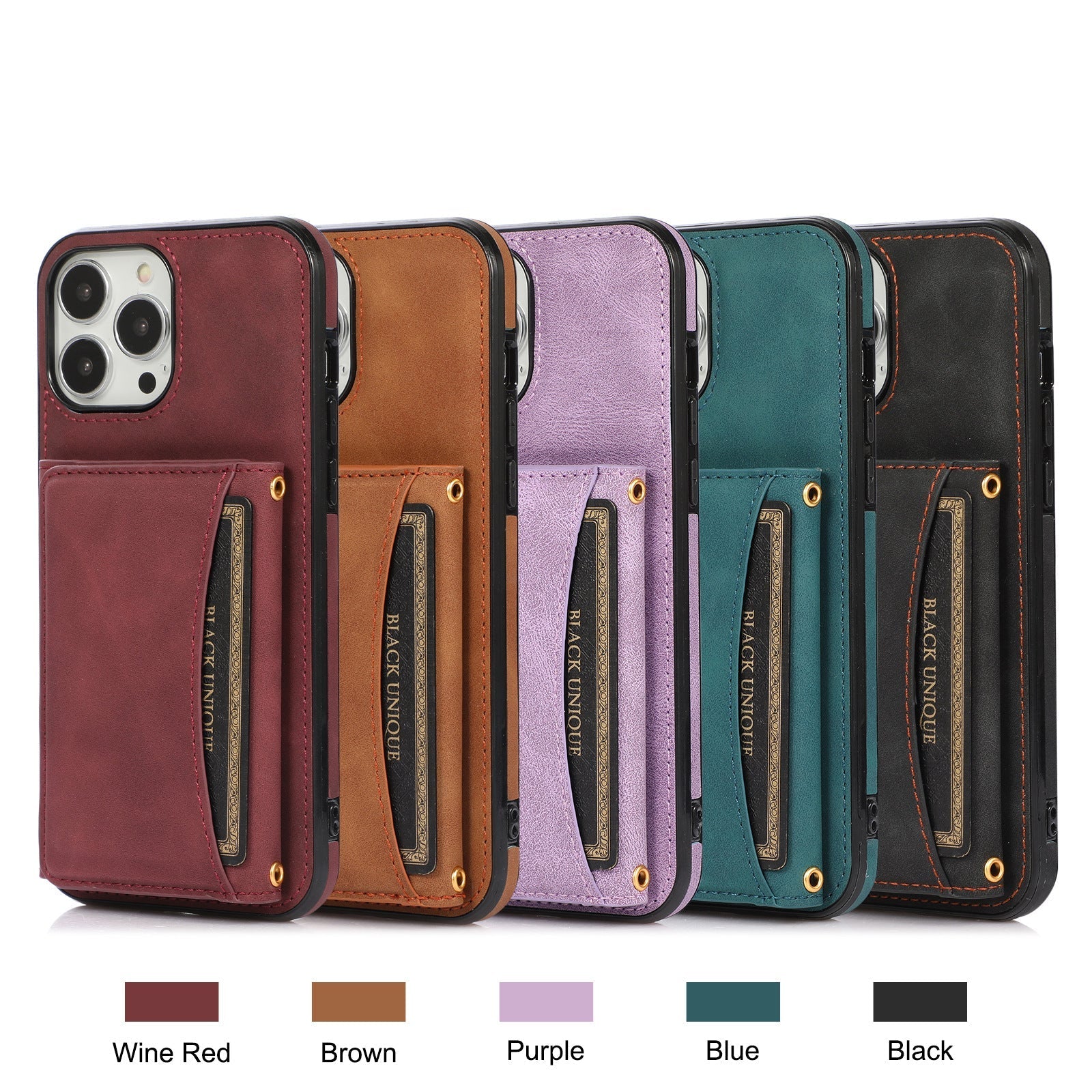 Showing card slots in iPhone 15 Pro Max case