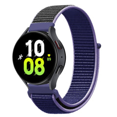 Nylon sport watch band in midnight blue