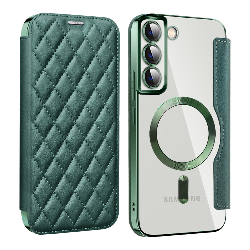 Stylish flip case for Samsung Galaxy S24 Ultra in black