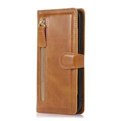Google Pixel 8 wallet case card holder feature in Orange