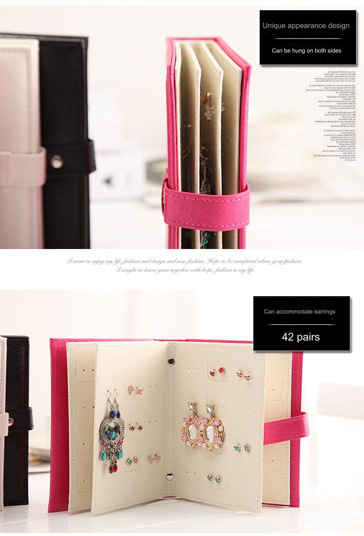 Portable earring display case for travel