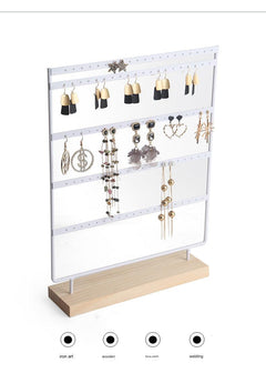 Jewellery Stand with studs and earrings shown