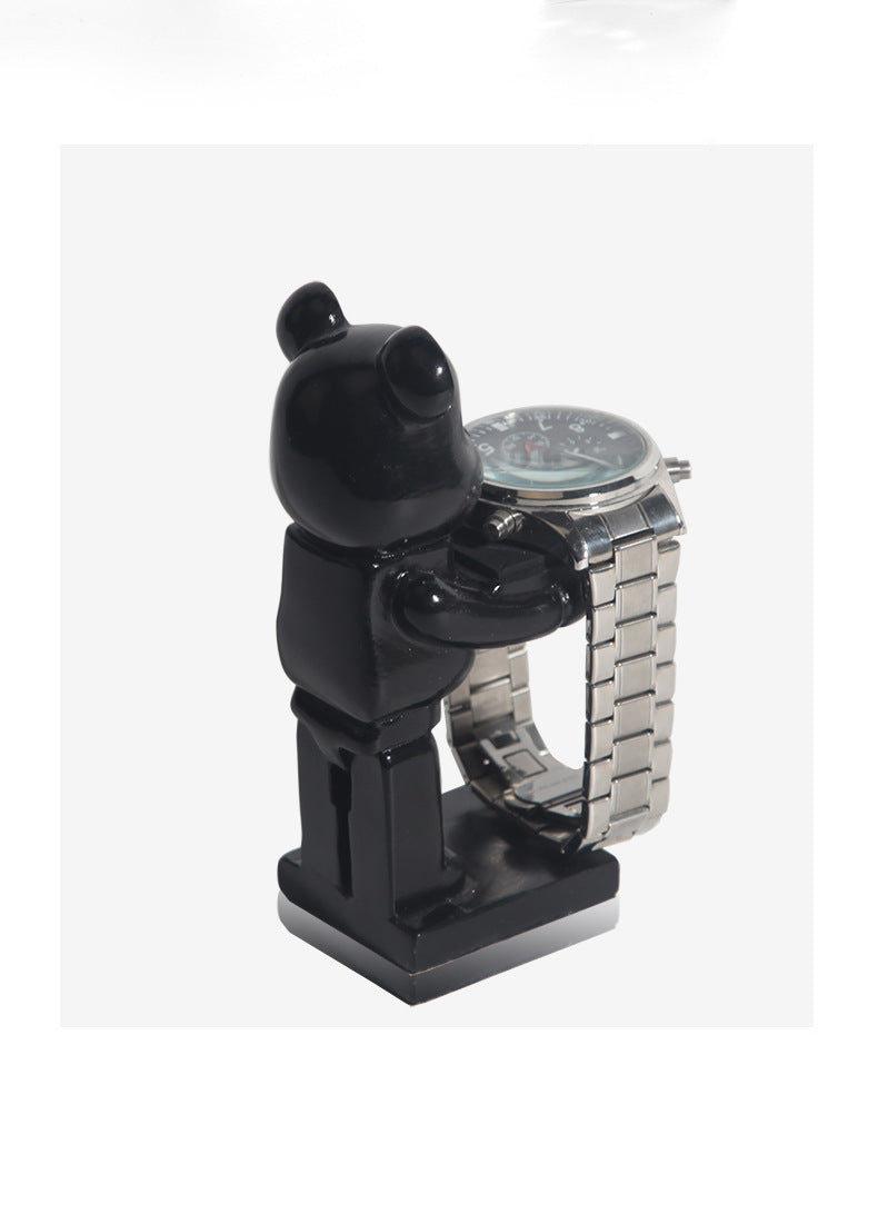 Astronaut watch holder showcasing Apple Watch
