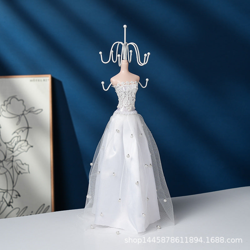 Close-up of the elegant jewelry display stand