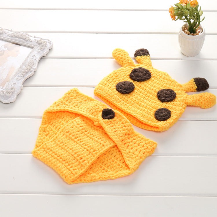 Close-up of kids giraffe hat