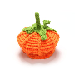 Kids Pumpkin Knit Hat side view