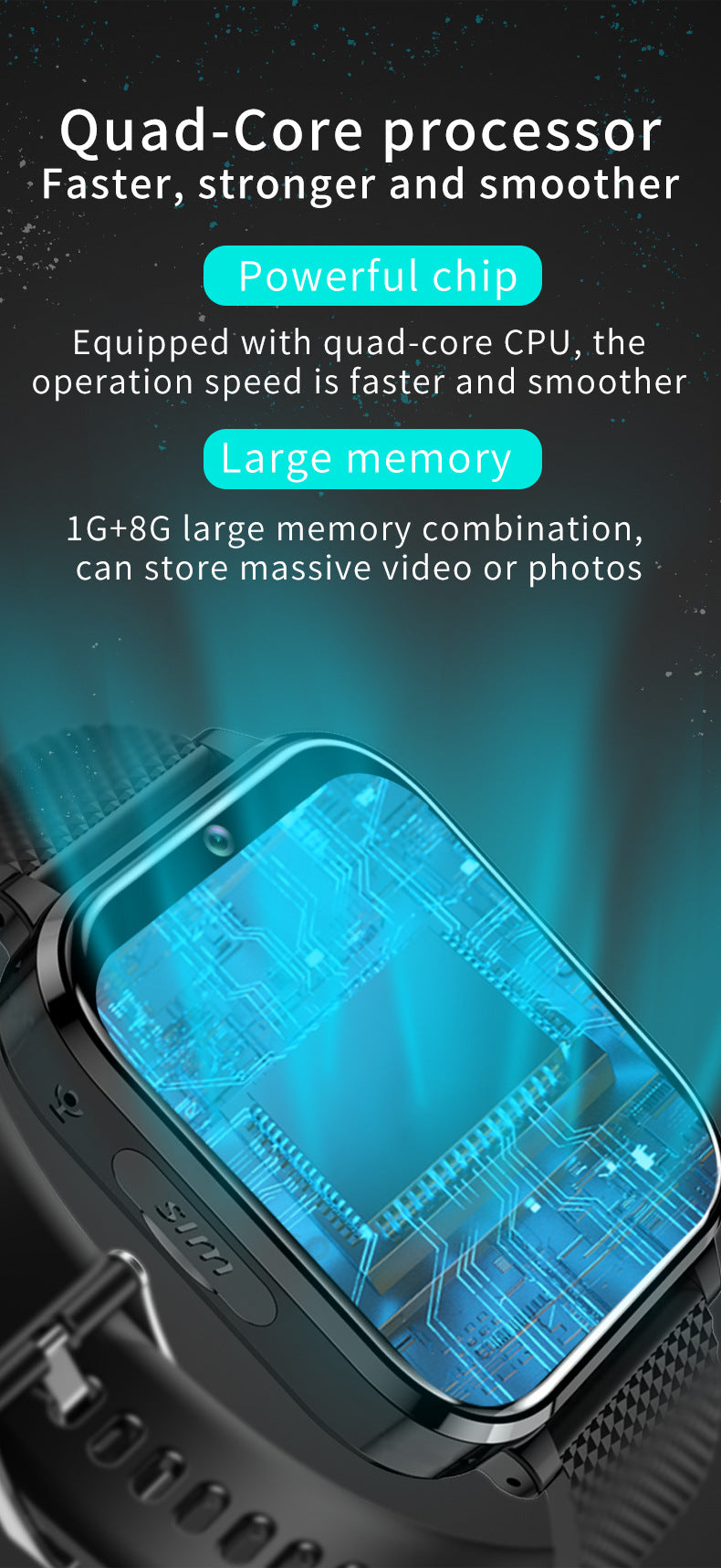 Multi-language compatible smartwatch for kids