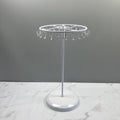Elegant Metal Jewelry Organizer Stand in Use