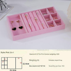 Minimalist design jewelry tray with compartments