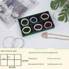 Minimalist design jewelry tray with compartments