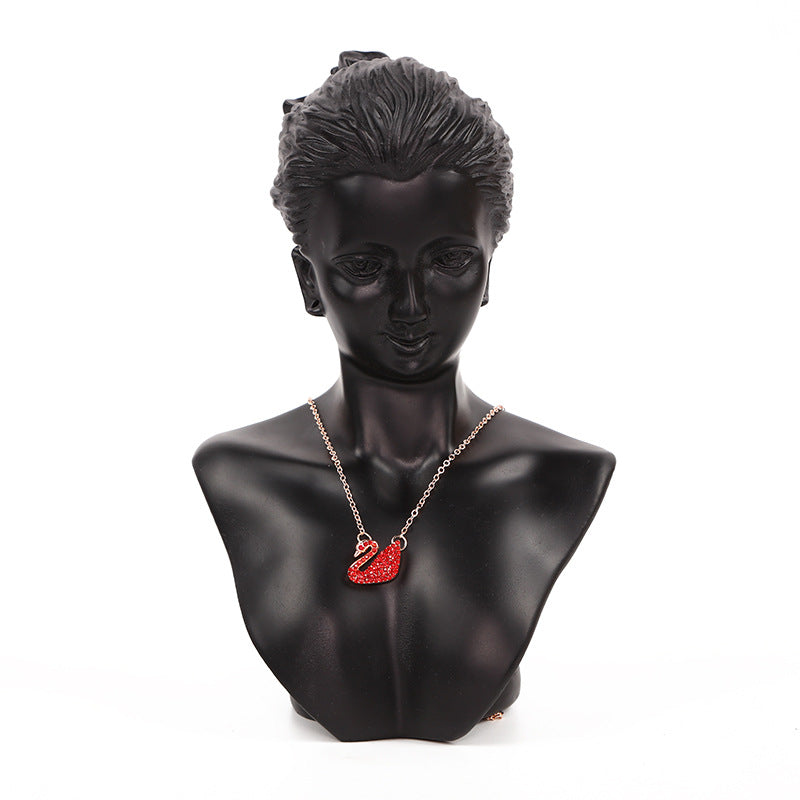 Elegant Resin Mannequin Jewelry Stand black finish