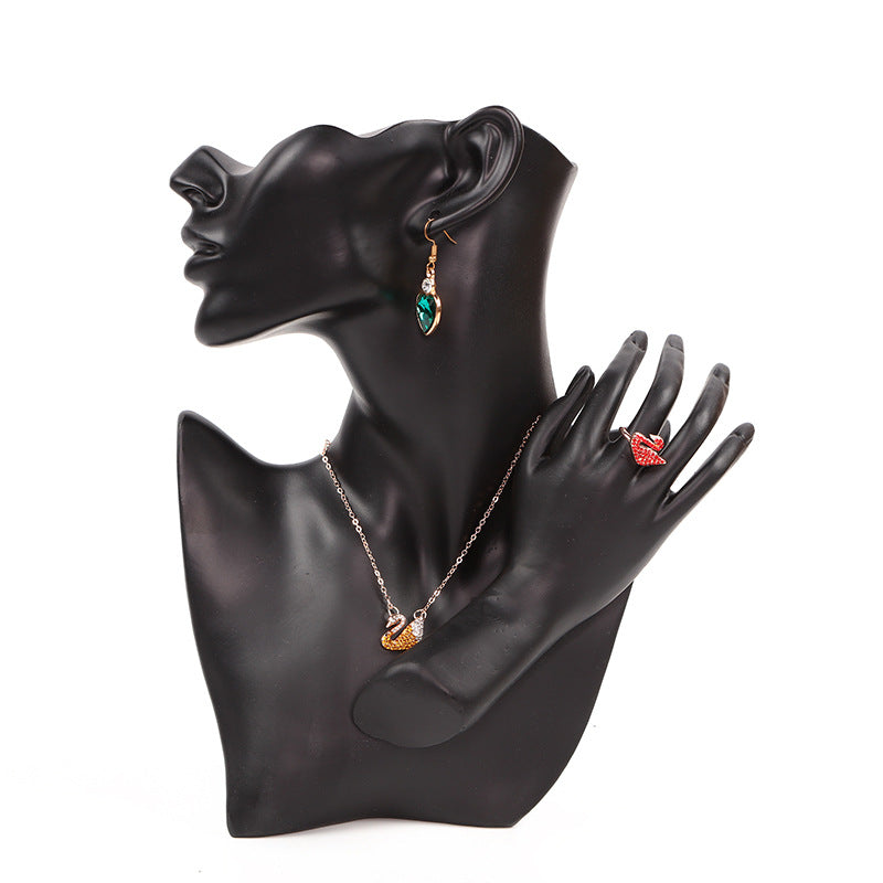 Elegant Resin Mannequin Jewelry Stand side view