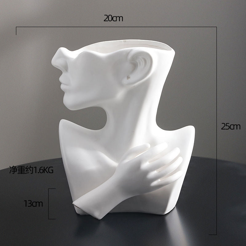 Elegant Resin Mannequin Jewelry Stand black finish