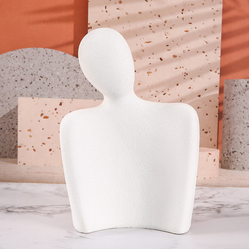 Elegant Resin Mannequin Jewelry Stand black finish