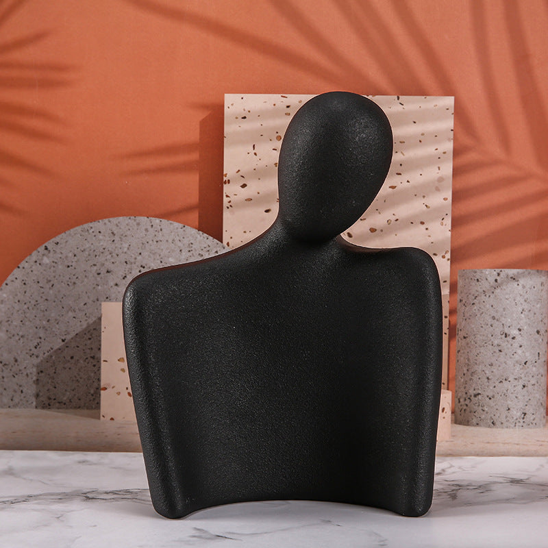 Elegant Resin Mannequin Jewelry Stand white finish