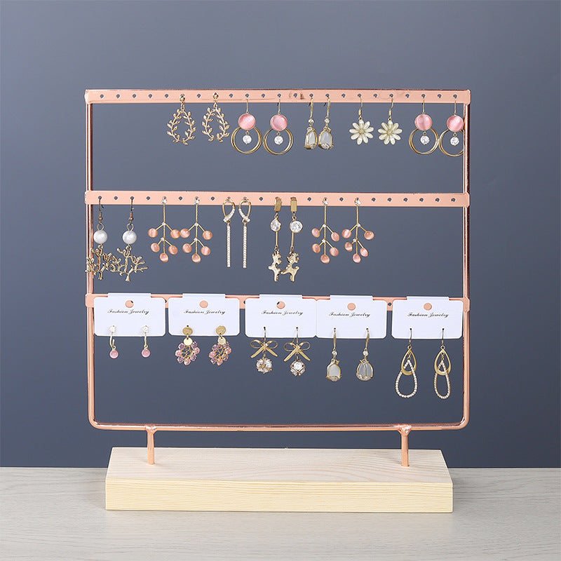 Close-up of Multi-Tier Earring Organiser