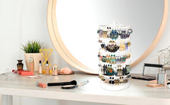 Comprehensive view of 5-tier earring display stand
