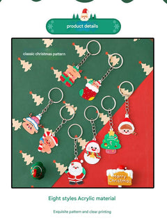 Fabulous festive acrylic keychains selection 7