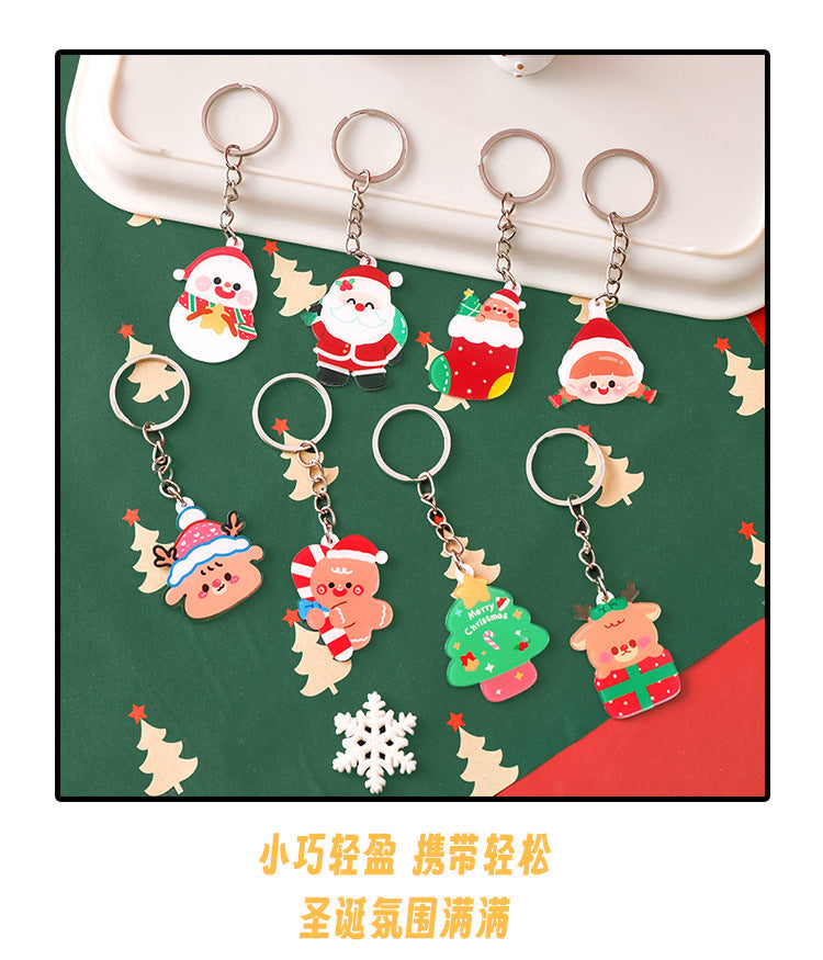 Acrylic keychain with snowman design 9