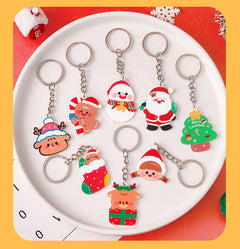 Colourful acrylic reindeer keychain for gifts 3