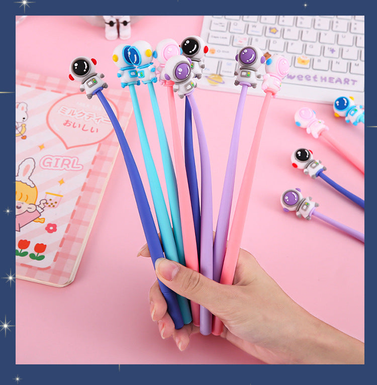 Cute astronaut-shaped gel pen with deep blue ink