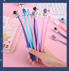 Cute astronaut-shaped gel pen with deep blue ink