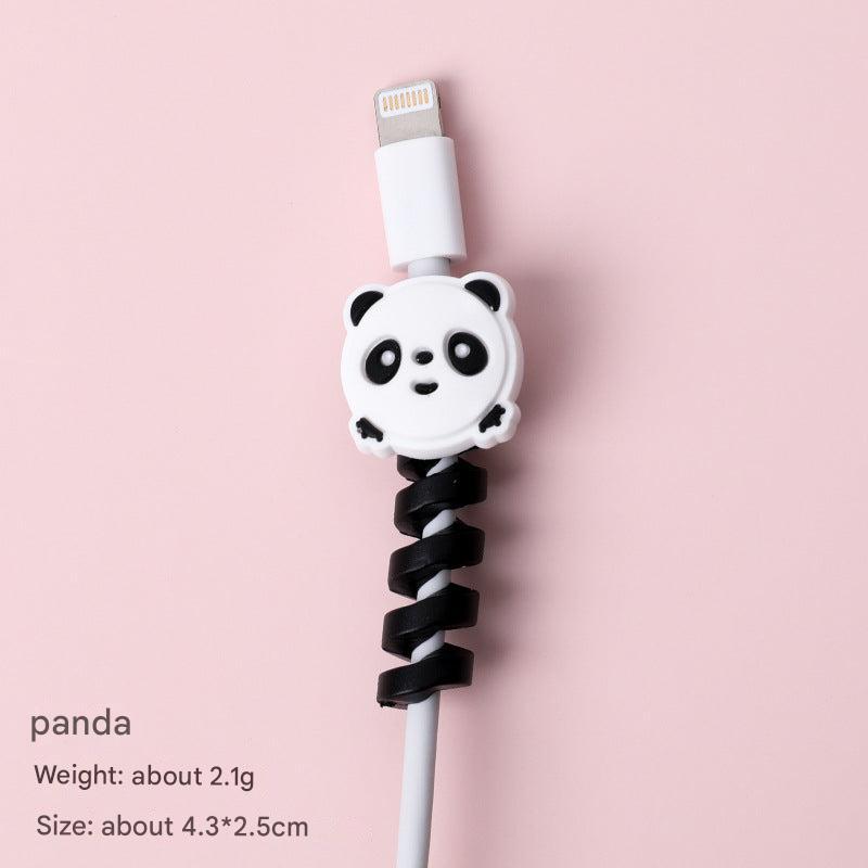 Cute cat design silicone cord protector