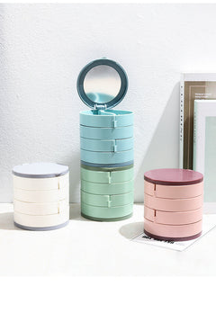 Image of a rotating multi-tier jewellery box