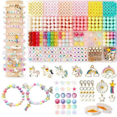 Assorted beading tools and materials in kit