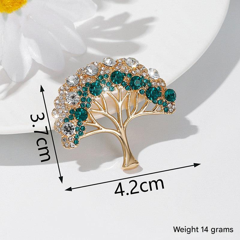 Floral accessory brooch on a coat