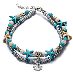 Fashionable Summer Anklet with Nature Motifs