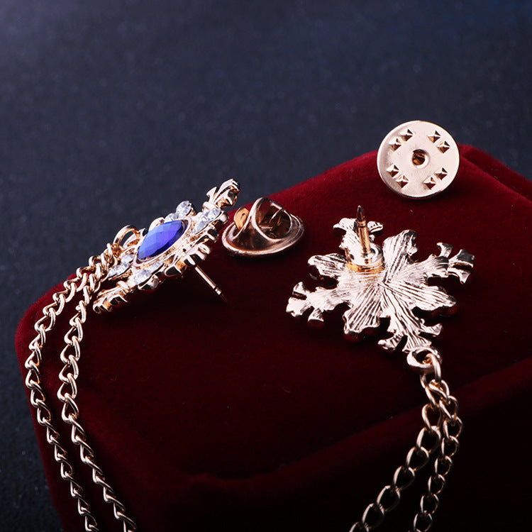 Alloy cross pendant with colourful gemstones image 4
