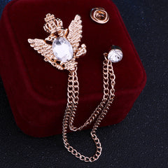 Wearing the Vintage Eagle Brooch casually