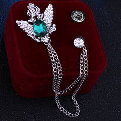 Stylishly presented Eagle Brooch for men