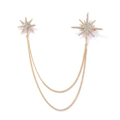 Brooch showcasing unique star design