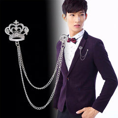 Elegant lapel pin displayed on a jacket