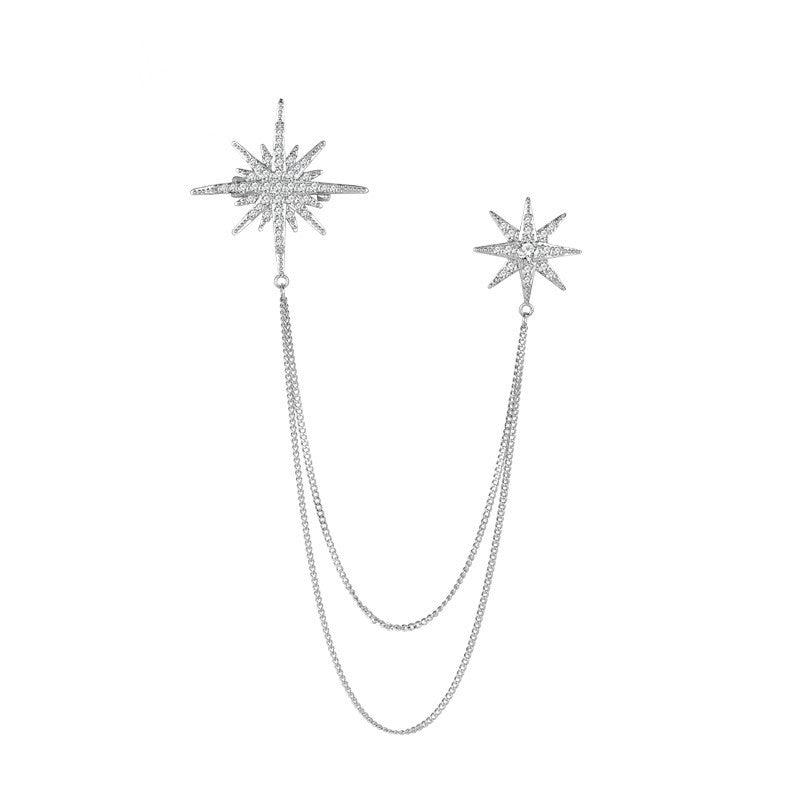 Brooch showcasing unique star design